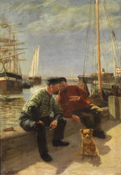 To fiskere på kajen